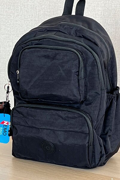 FCSTORE Σχολική τσάντα Unisex Μαύρη μεσαίου μεγέθους Αδιάβροχη υφασμάτινη τσάντα ταξιδιού για φορητό υπολογιστή αδιάβροχη