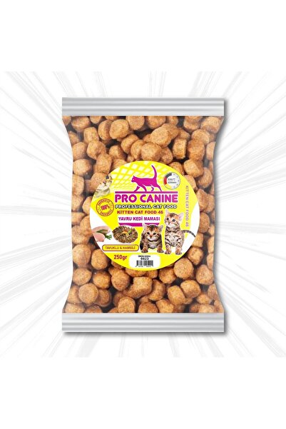 PRO CANİNE PROFESSİONAL 46 TAVUKLU & HAMSİLİ KİTTEN KEDİ MAMASI 250 gr
