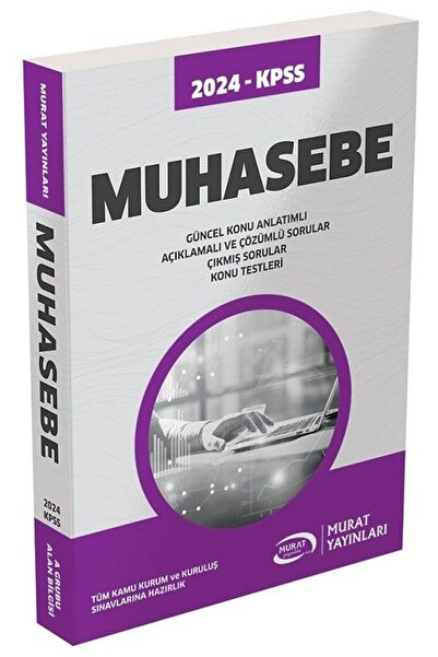Murat Yayınları Muhasebe Konu Anlatımı.