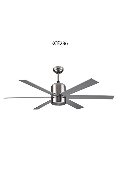 sekizgen led KCF-286 SATEN NİKEL 122 CM BÜYÜK TİP 6 KANATLI HIZ KADEMELİ TAVA...