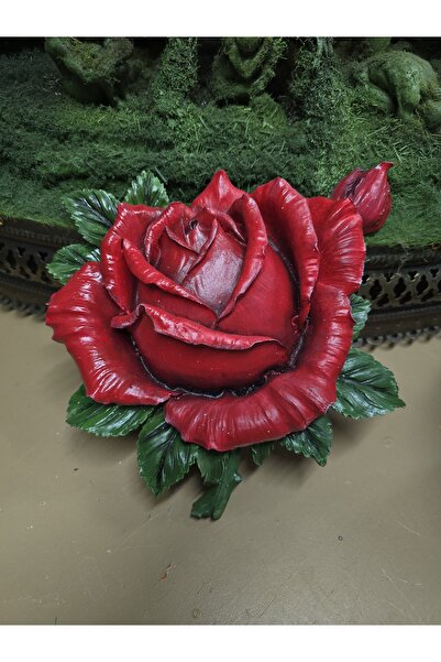 ekinoksart Duvar Gül Süsü Kırmızı