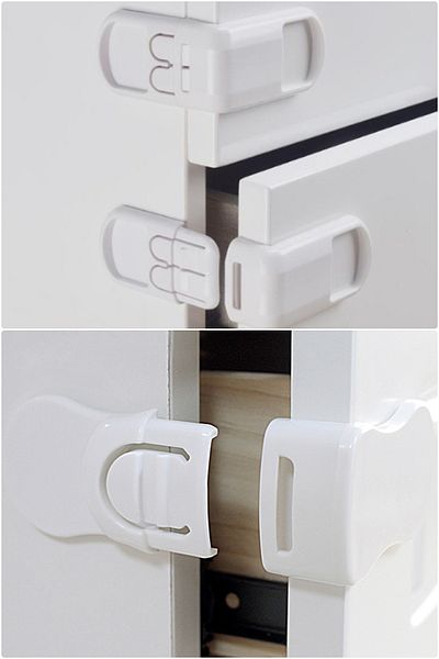 MUHEN Can Be Used AnywhereSetof 2 - Child Protection Lock That Keeps Cabinet and Drawer Doors Safe