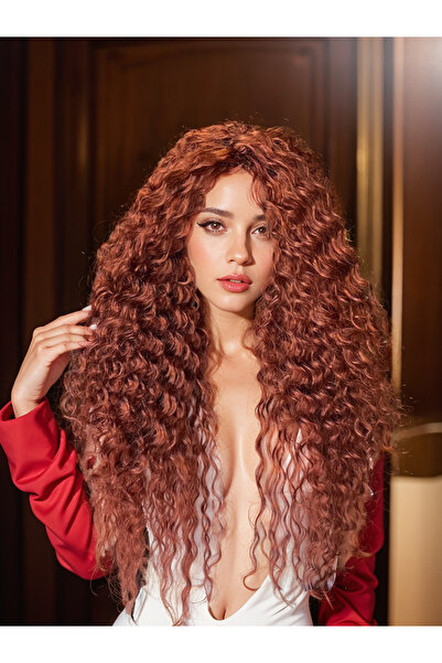 Suzan Peruk Afro Peruk Saç -Tak ve çık Komple takılır kabarık modeldir.El yap...