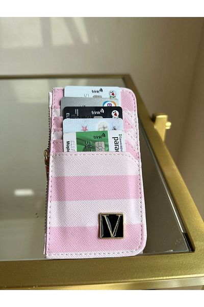 chocolatebag ROZ PUDRAT PENTRU FEMEI PIELE CU MOLAN CU FERMOAR COMPARTIMENT PENTRU MONEDE SUPORT ELEGANT ȘI SUPLIMENT DE CARDURI