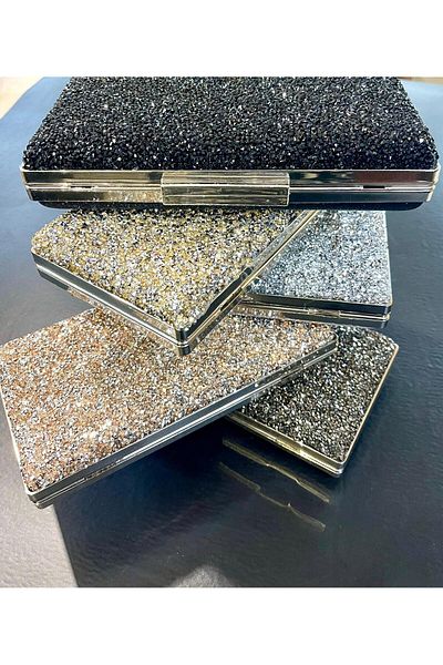 lowell bag Βραδινή τσάντα φορέματος Lowell Stone Detailed Box Model