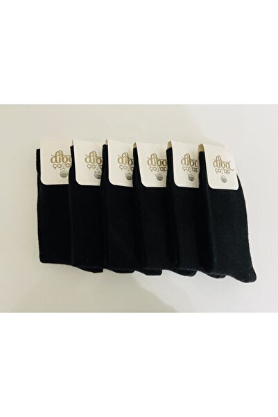 Diba Дамски черни 6 чифта вълнени зимни чорапи