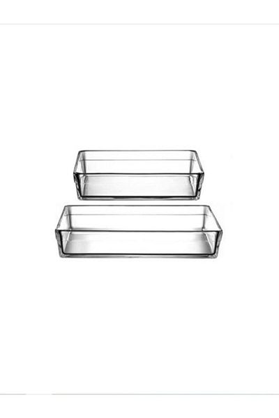 Paşabahçe Premium Pyrex Double Rectangular Oven Set - 159128   2400Cc 4350Cc