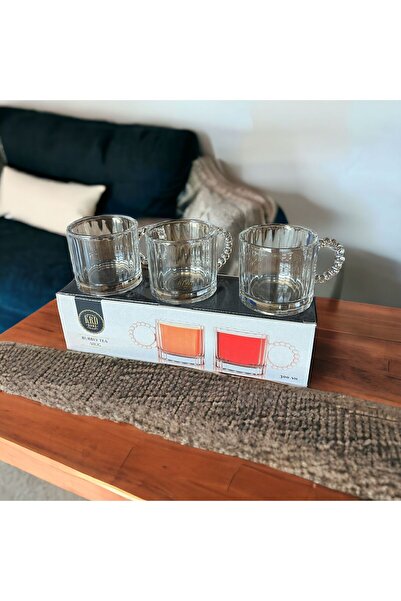 TREND Boncuklu Kupa Bardak 3 Lü