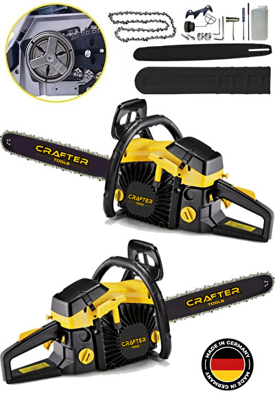 CRAFTERTOOLS Germany Benzinli Testere 11 Hp 62cc Ağaç Odun Dal Kesme Makinesi...