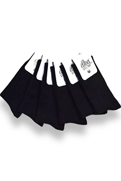 Diba Дамски черни 6 чифта вълнени зимни чорапи