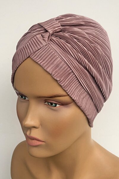 Vera Καπό Efruz έτοιμο τουρμπάνι σταυρωτό λουράκι με επένδυση Hijab Καπό βιζόν πλισέ ύφασμα Γυναικείο καπό