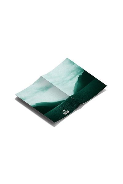 daystore Set de 3 caiete cu dungi cu tematică natură - cu cadou marcaj, 13x21 cm, 64 pagini