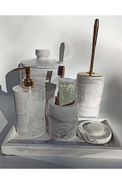 Ture Concept - Комплект за баня с мраморен мотив