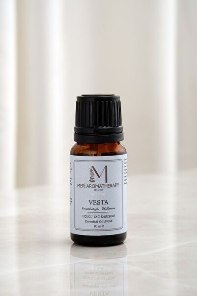 meri aromaterapi Vesta - Konsantrasyon Odaklanma Uçucu Yağ Karışımı 10 Ml