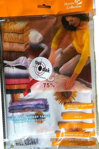 Netodak 50X60 Model Vacuum Bag and Clothes Storage Bag