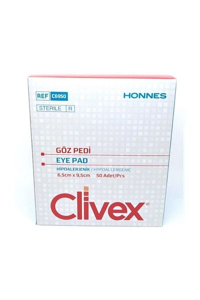 Clive Christian Clivex Eye Cover Patch - Eye Pad - 6.5x9.5 Cm - Adult - 50 Pieces