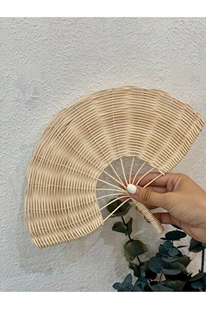 Maison Avf Rattan Ahşap El-Duvar Yelpazesi