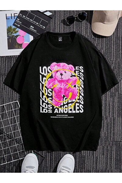 Jose Clothing Tricou oversize imprimat din bumbac organic