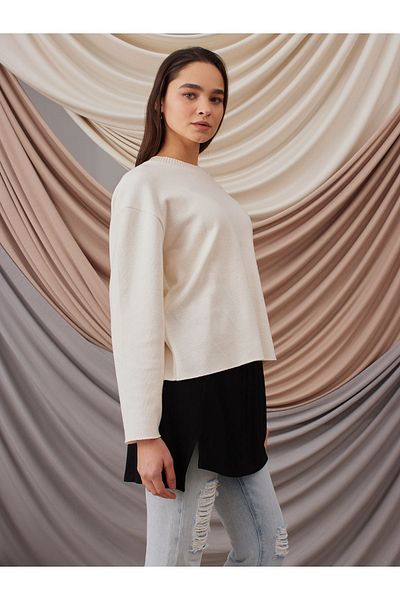 Femple Modest Μαύρο Hijab Flat Hip Cover - Στρογγυλό κάλυμμα γοφών