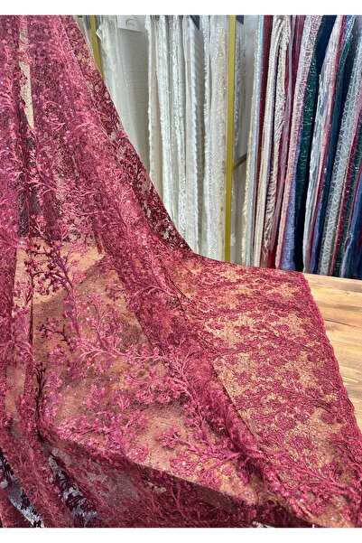 Metroteks Tekstil METROTEKS TEKSTİL İŞLEMELİ GELİNLİK DANTEL KUMAŞ MTT528