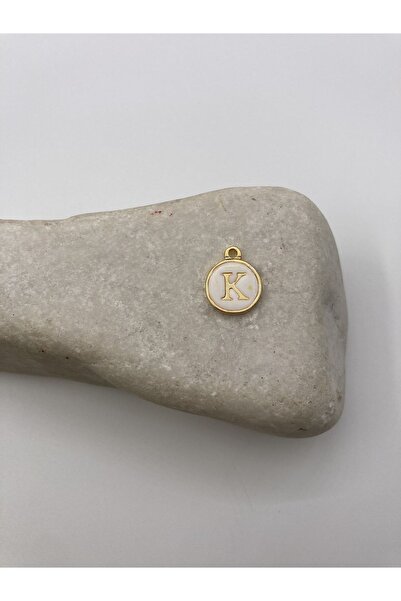 takitokaciniz Altın Kaplama Mineli K Harfi Kolye Aparatı