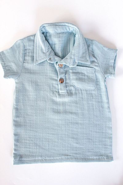 O&G Collection 100% Cotton Muslin 2-piece Set for Baby Boy - T-shirt and Shorts