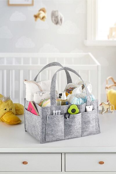 Serstil Felt Mother Baby Care Bag Organizer - Gray