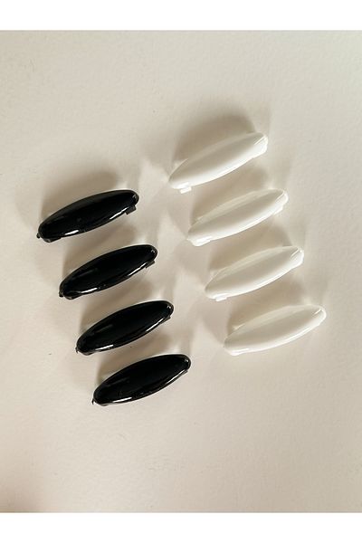 Femple Modest Ασπρόμαυρη καρφίτσα σάλι λεωφορείου - No-snag Hijab Pins
