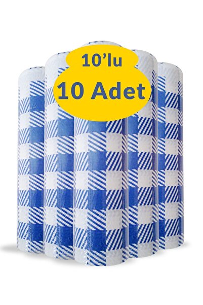 Balkan 10 Paket Mavi Masa Örtüsü Su Ve Yağ Geçirmez (1 RULO 10'LUDUR) - 100x1...