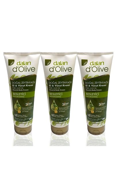 Dalan D'olive 250ml Olive Oil Hand and Body Cream - 3 Moisturizing