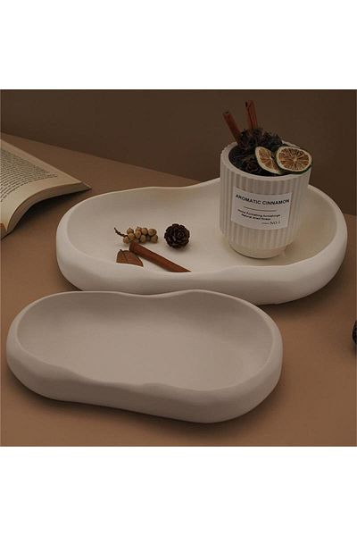 Minima Art Studio Decorative Stylish Double Plate Set