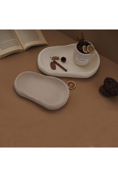 Minima Art Studio Decorative Stylish Double Plate Set