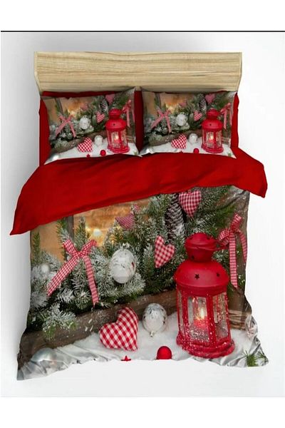 Home Bedding Home Double 3D Christmas Themed Bedding Set