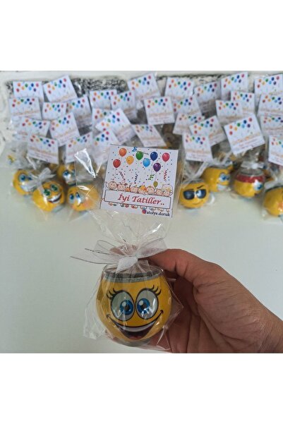 Atölye Doruk 5 Adet Emoji Çim Adam Karne Hediyesi Çocuklar Için Karışık Çimoj...