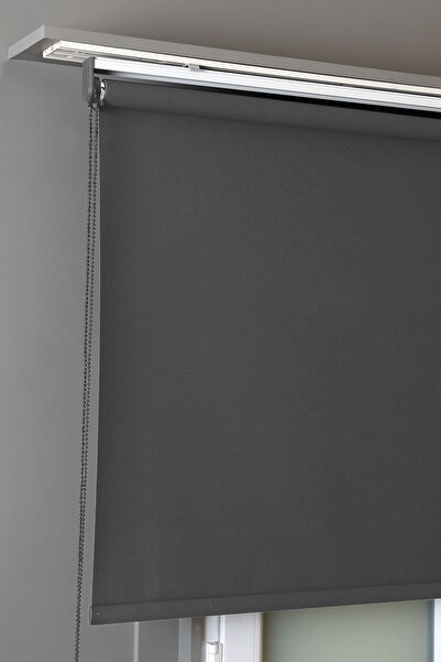 bizdenperde Brillant Karartma Blackout Antrasit Kaliteli Stor Perde