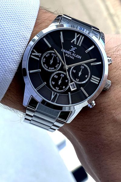 Daniel Klein Special Series Steel Band Silver Color Waterproof Original Men's Wristwatch Bracelet
