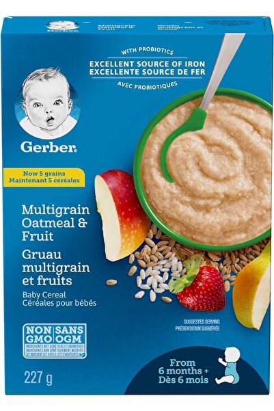 GERBER Cereals- Multigrain Oatmeal & Fruit -227 Gr- 6. aydan itibaren- 2.aşama kaşık maması