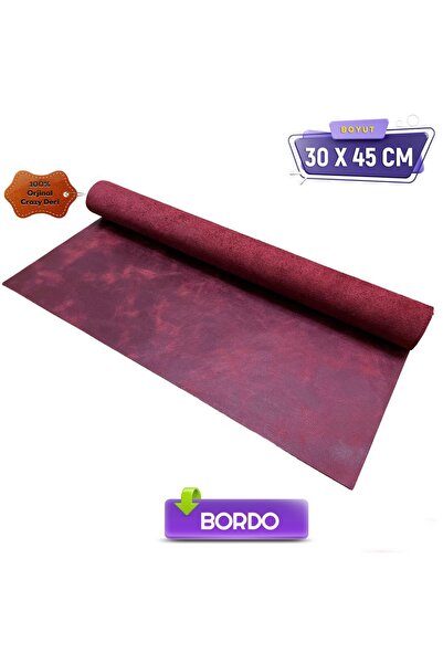 AiryFooT Crazy Parça Deri 30 x 45 cm Deri Hobi İçin Crazy Deri Hakiki Deri Pa...