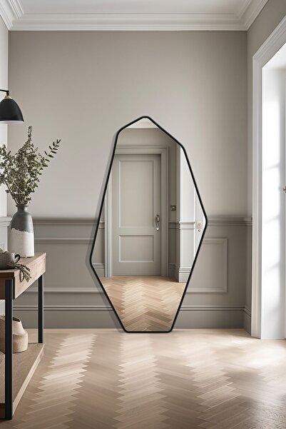 Mirze Life Büyük Boy Zemin Aynası, Pinterest Model Duvar Aynası 170x90 Cm