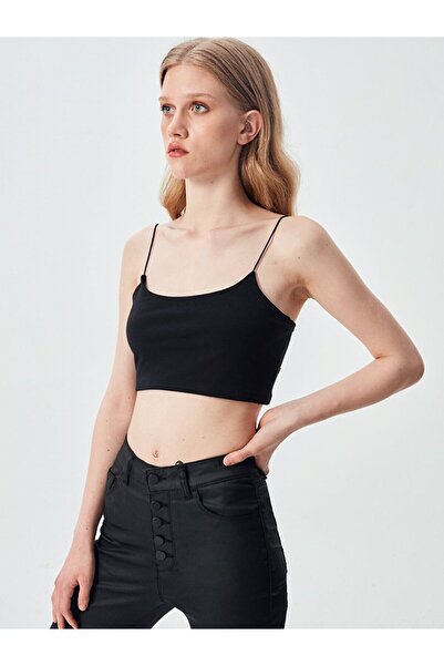 Ltb Black Tank Top with Thin Straps
