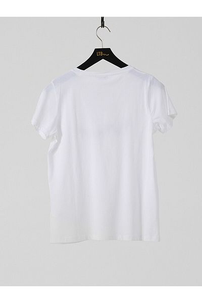 Ltb WhiTe Logo Crew Neck T-Shirt