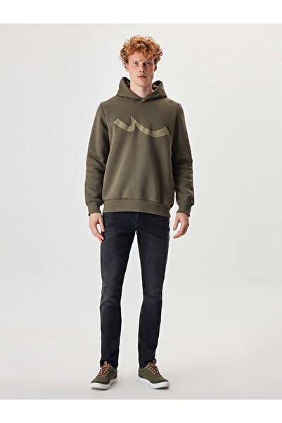 Ltb سويت شيرت أخضر بشعار