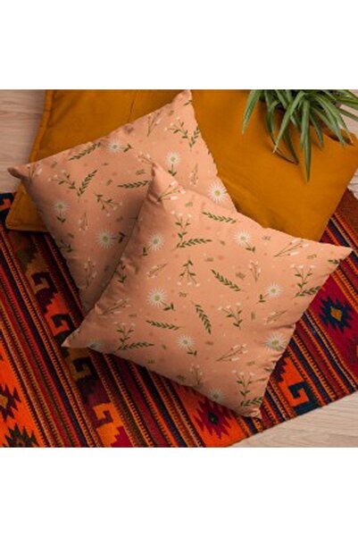 ALAMODECOR Dekorativni Yavruağzı set od 2 šarenih cvetova Navlaka za jastuk |...