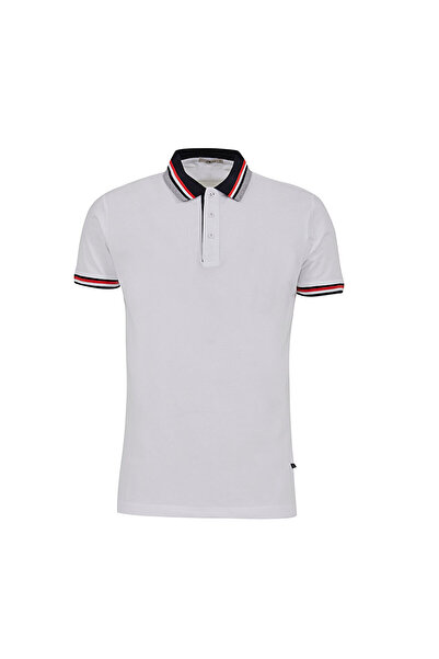 Ltb Polo Neck White T-shirt