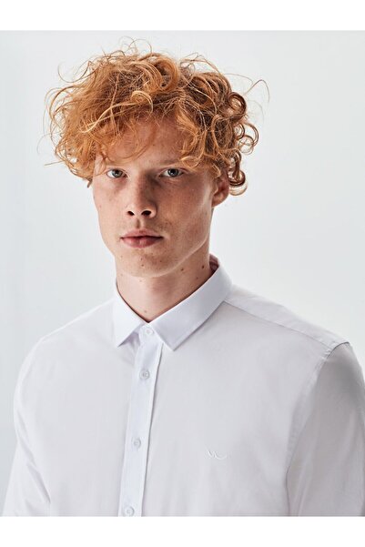 Ltb Біла сорочка з довгими рукавами