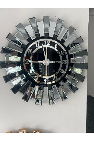 İK mimarlık Art Mirror Elite piyano Aynalı Saat 60Cm