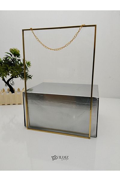 YıldızDesign 20 x 30 2 Piece Gold Frame Single Layer Glass Frame Painting Picture Decor Lettering