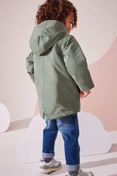 Next Baby Waterproof Wool Borg Parquet - Children's Coat Aly01692