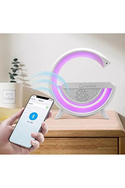 Aksesuar Bluetooth Müzik Çalar Işıklı Şarj Istasyonu