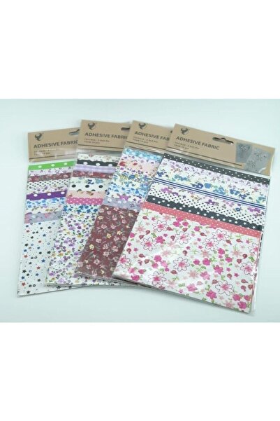 Genel Markalar Desenli Yapıskanlı Kumaş Seti 15x10 10 Adet